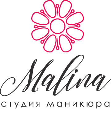логотип студии маникюра Малина